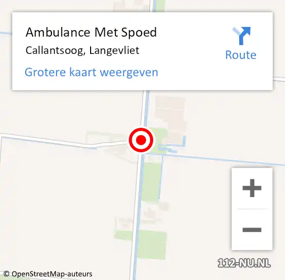 Locatie op kaart van de 112 melding: Ambulance Met Spoed Naar Callantsoog, Langevliet op 26 juni 2021 19:14