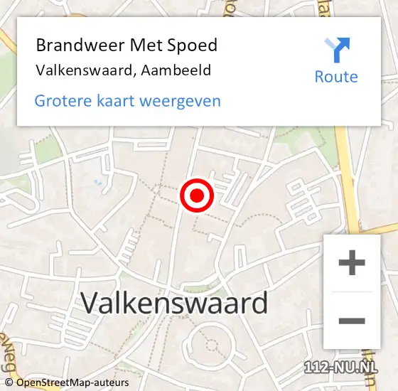 Locatie op kaart van de 112 melding: Brandweer Met Spoed Naar Valkenswaard, Aambeeld op 26 juni 2021 19:52