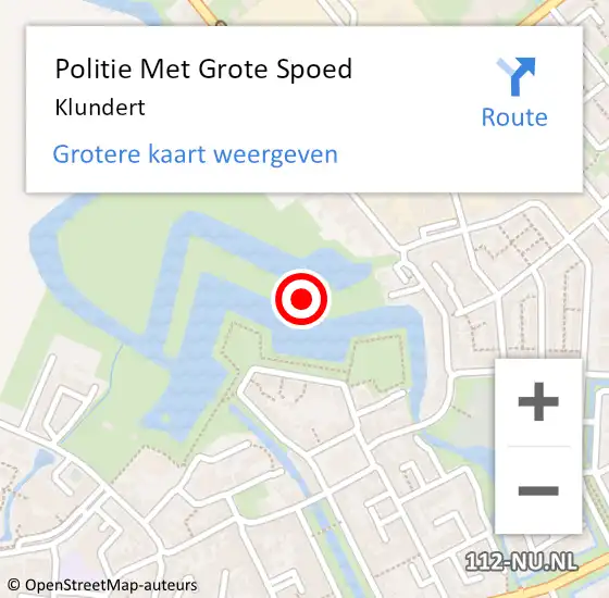 Locatie op kaart van de 112 melding: Politie Met Grote Spoed Naar Klundert op 27 juni 2021 19:48