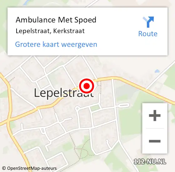 Locatie op kaart van de 112 melding: Ambulance Met Spoed Naar Lepelstraat, Kerkstraat op 5 oktober 2013 03:54