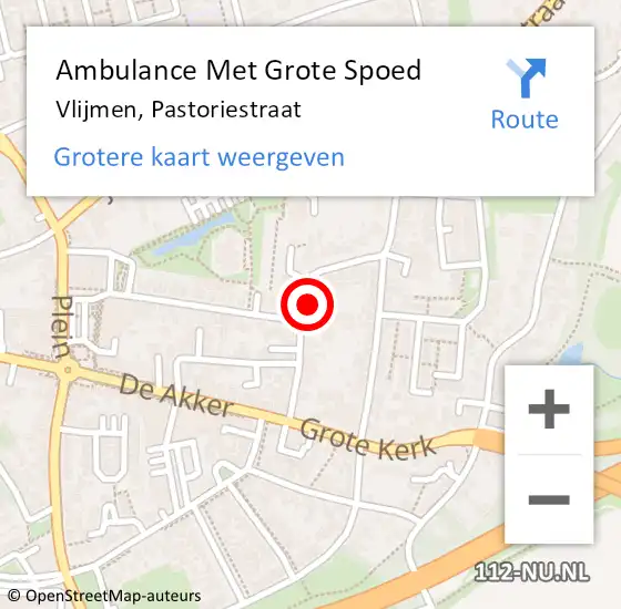 Locatie op kaart van de 112 melding: Ambulance Met Grote Spoed Naar Vlijmen, Pastoriestraat op 29 juni 2021 23:12