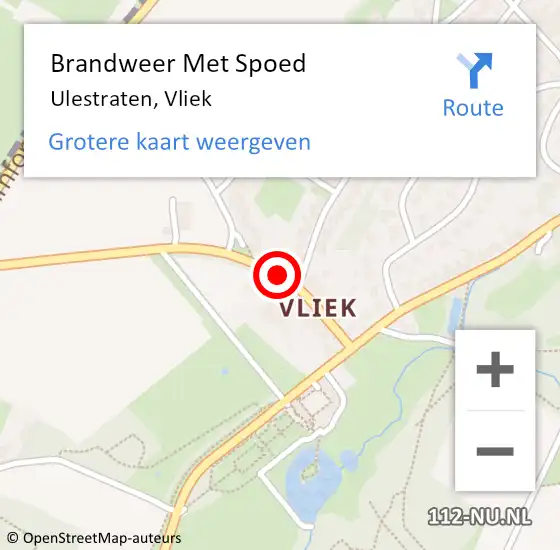 Locatie op kaart van de 112 melding: Brandweer Met Spoed Naar Ulestraten, Vliek op 30 juni 2021 01:45