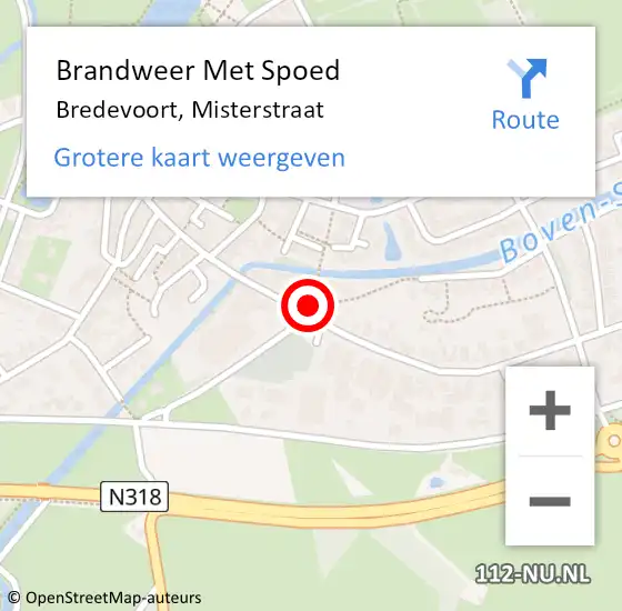 Locatie op kaart van de 112 melding: Brandweer Met Spoed Naar Bredevoort, Misterstraat op 30 juni 2021 09:58