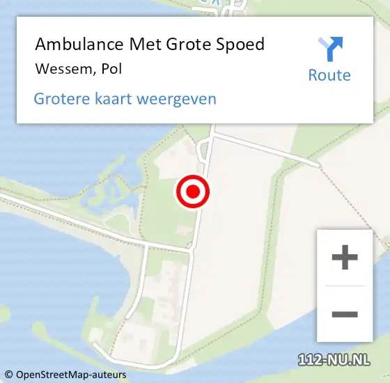 Locatie op kaart van de 112 melding: Ambulance Met Grote Spoed Naar Wessem, Pol op 14 juni 2014 21:28