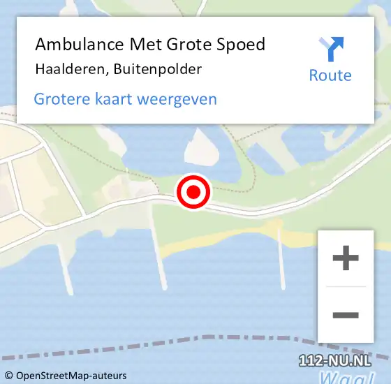 Locatie op kaart van de 112 melding: Ambulance Met Grote Spoed Naar Haalderen, Buitenpolder op 1 juli 2021 07:49