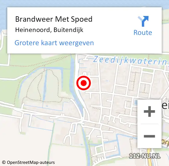 Locatie op kaart van de 112 melding: Brandweer Met Spoed Naar Heinenoord, Buitendijk op 1 juli 2021 21:49