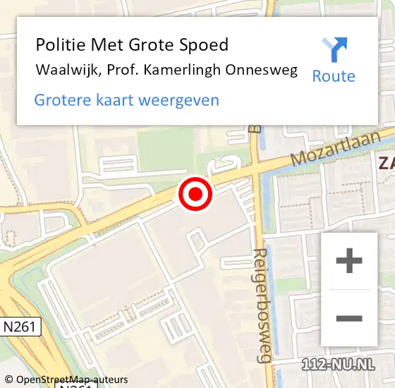 Locatie op kaart van de 112 melding: Politie Met Grote Spoed Naar Waalwijk, Prof. Kamerlingh Onnesweg op 2 juli 2021 07:20