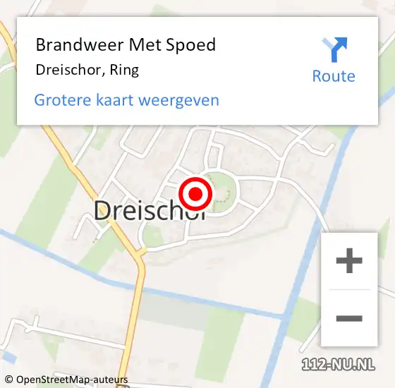 Locatie op kaart van de 112 melding: Brandweer Met Spoed Naar Dreischor, Ring op 2 juli 2021 10:53