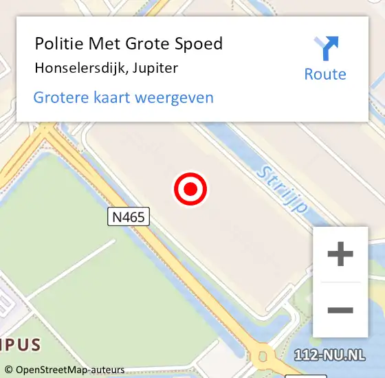 Locatie op kaart van de 112 melding: Politie Met Grote Spoed Naar Honselersdijk, Jupiter op 3 juli 2021 12:37