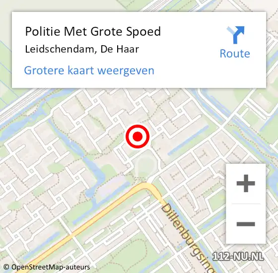 Locatie op kaart van de 112 melding: Politie Met Grote Spoed Naar Leidschendam, De Haar op 3 juli 2021 13:03