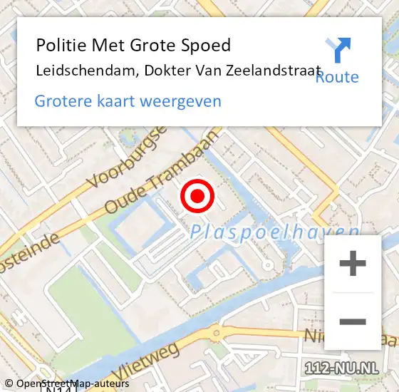 Locatie op kaart van de 112 melding: Politie Met Grote Spoed Naar Leidschendam, Dokter Van Zeelandstraat op 5 juli 2021 16:40