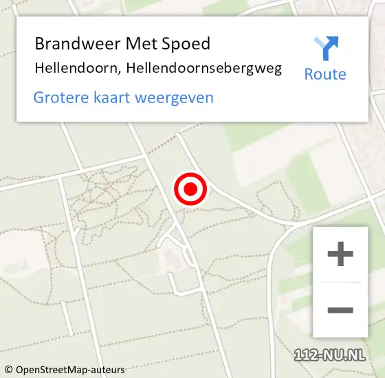 Locatie op kaart van de 112 melding: Brandweer Met Spoed Naar Hellendoorn, Hellendoornsebergweg op 5 juli 2021 17:11