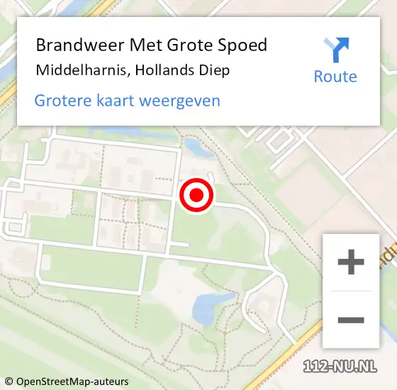 Locatie op kaart van de 112 melding: Brandweer Met Grote Spoed Naar Middelharnis, Hollands Diep op 10 juli 2021 07:41