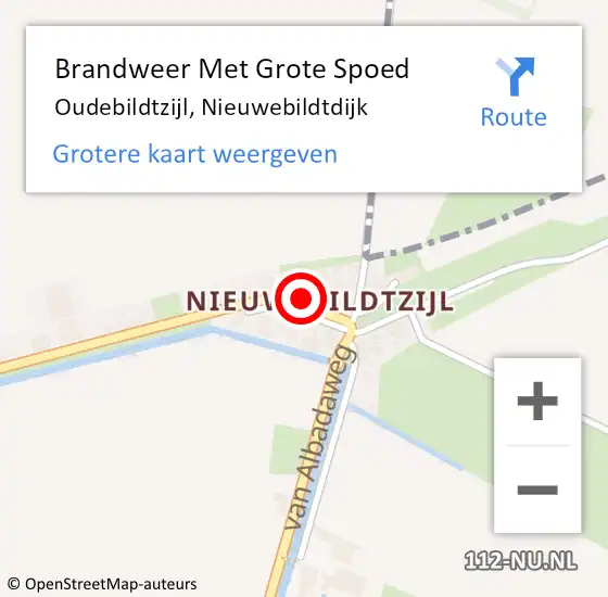 Locatie op kaart van de 112 melding: Brandweer Met Grote Spoed Naar Oudebildtzijl, Nieuwebildtdijk op 11 juli 2021 14:14