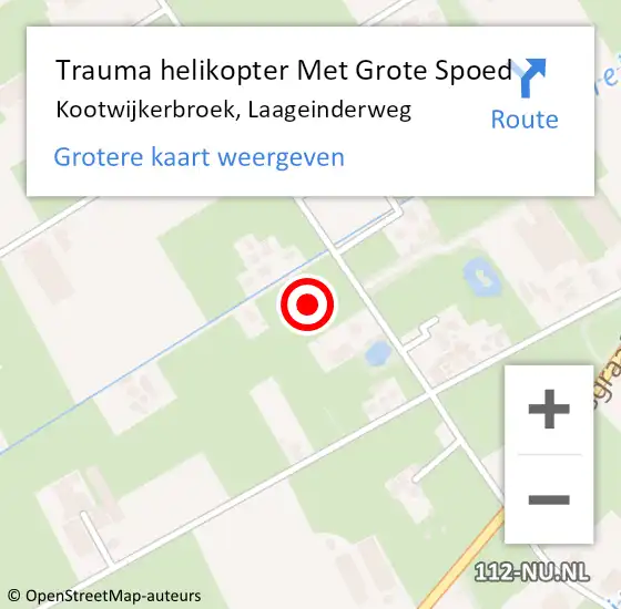 Locatie op kaart van de 112 melding: Trauma helikopter Met Grote Spoed Naar Kootwijkerbroek, Laageinderweg op 11 juli 2021 16:15