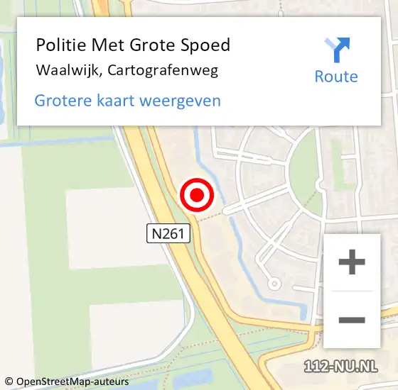 Locatie op kaart van de 112 melding: Politie Met Grote Spoed Naar Waalwijk, Cartografenweg op 12 juli 2021 00:34