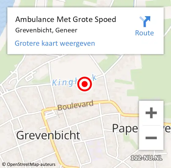 Locatie op kaart van de 112 melding: Ambulance Met Grote Spoed Naar Grevenbicht, Geneer op 16 juni 2014 11:59