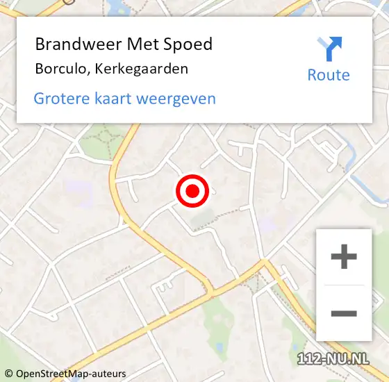 Locatie op kaart van de 112 melding: Brandweer Met Spoed Naar Borculo, Kerkegaarden op 15 juli 2021 06:21