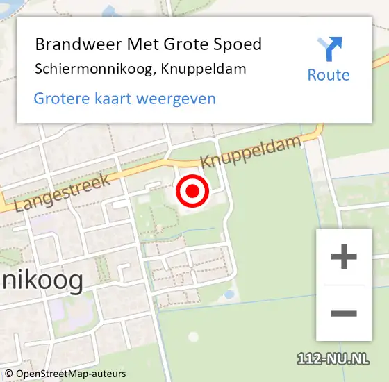 Locatie op kaart van de 112 melding: Brandweer Met Grote Spoed Naar Schiermonnikoog, Knuppeldam op 15 juli 2021 12:25
