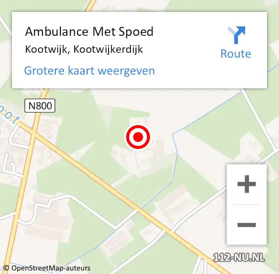 Locatie op kaart van de 112 melding: Ambulance Met Spoed Naar Kootwijk, Kootwijkerdijk op 15 juli 2021 15:02