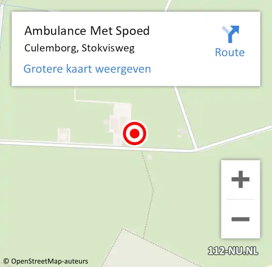 Locatie op kaart van de 112 melding: Ambulance Met Spoed Naar Culemborg, Stokvisweg op 16 juli 2021 08:23