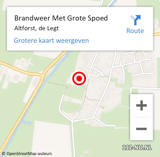 Locatie op kaart van de 112 melding: Brandweer Met Grote Spoed Naar Altforst, de Legt op 16 juli 2021 20:03