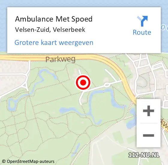 Locatie op kaart van de 112 melding: Ambulance Met Spoed Naar Velsen-Zuid, Velserbeek op 17 juli 2021 13:01