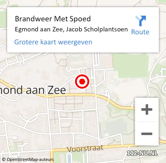 Locatie op kaart van de 112 melding: Brandweer Met Spoed Naar Egmond aan Zee, Jacob Scholplantsoen op 17 juli 2021 16:21