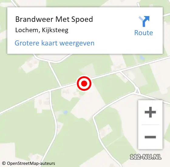 Locatie op kaart van de 112 melding: Brandweer Met Spoed Naar Lochem, Kijksteeg op 18 juli 2021 10:44