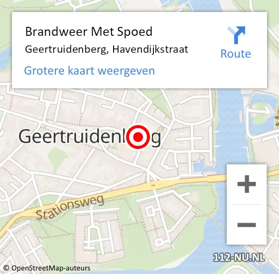 Locatie op kaart van de 112 melding: Brandweer Met Spoed Naar Geertruidenberg, Havendijkstraat op 18 juli 2021 20:49