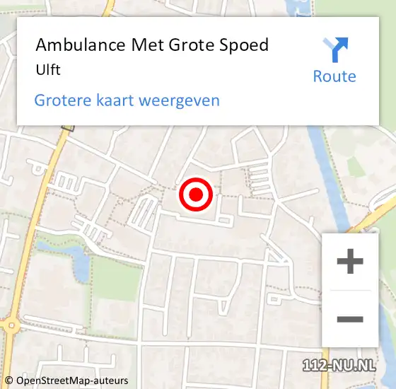 Locatie op kaart van de 112 melding: Ambulance Met Grote Spoed Naar Ulft op 20 juli 2021 08:24