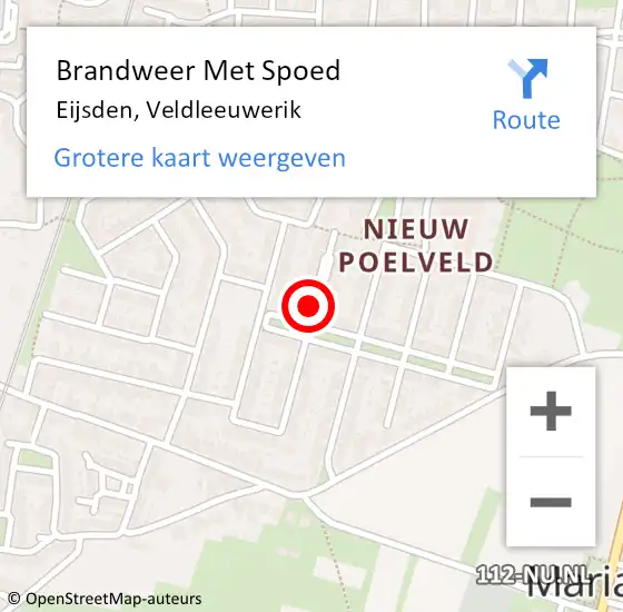 Locatie op kaart van de 112 melding: Brandweer Met Spoed Naar Eijsden, Veldleeuwerik op 20 juli 2021 20:15