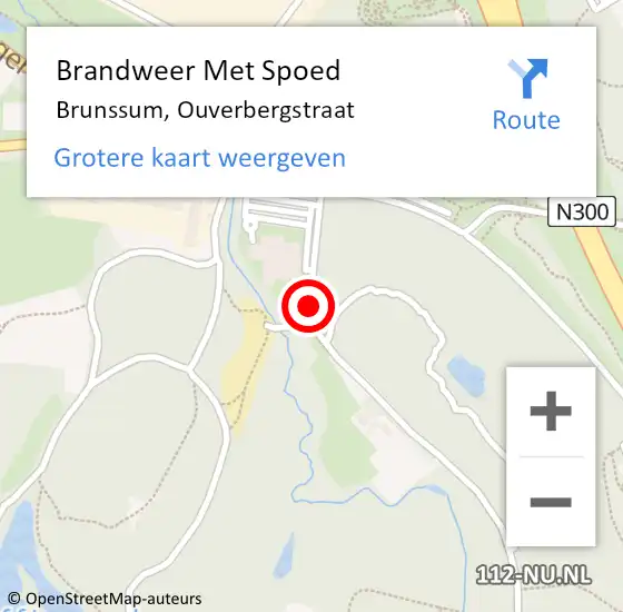 Locatie op kaart van de 112 melding: Brandweer Met Spoed Naar Brunssum, Ouverbergstraat op 22 juli 2021 22:15