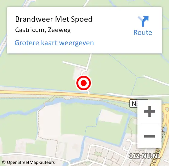 Locatie op kaart van de 112 melding: Brandweer Met Spoed Naar Castricum, Zeeweg op 24 juli 2021 19:35