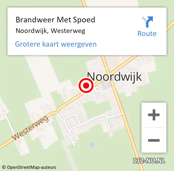 Locatie op kaart van de 112 melding: Brandweer Met Spoed Naar Noordwijk, Westerweg op 25 juli 2021 09:18