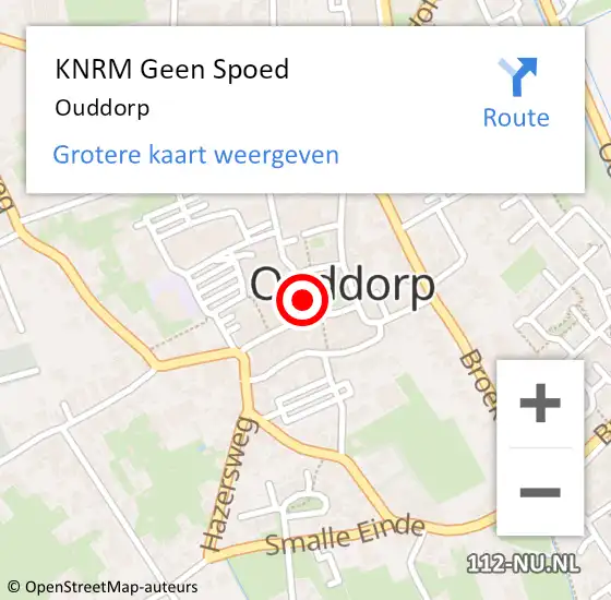 Locatie op kaart van de 112 melding: KNRM Geen Spoed Naar Ouddorp op 25 juli 2021 17:40