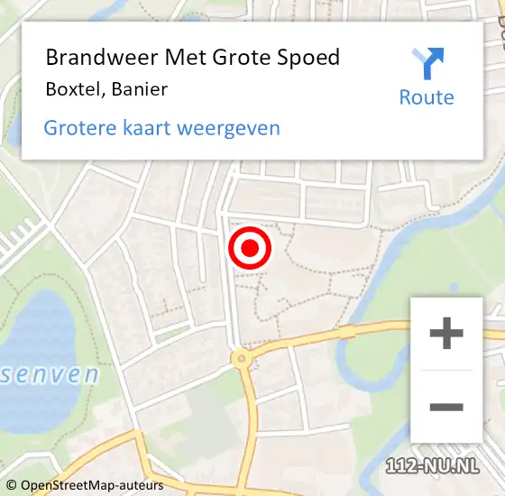 Locatie op kaart van de 112 melding: Brandweer Met Grote Spoed Naar Boxtel, Banier op 25 juli 2021 17:44