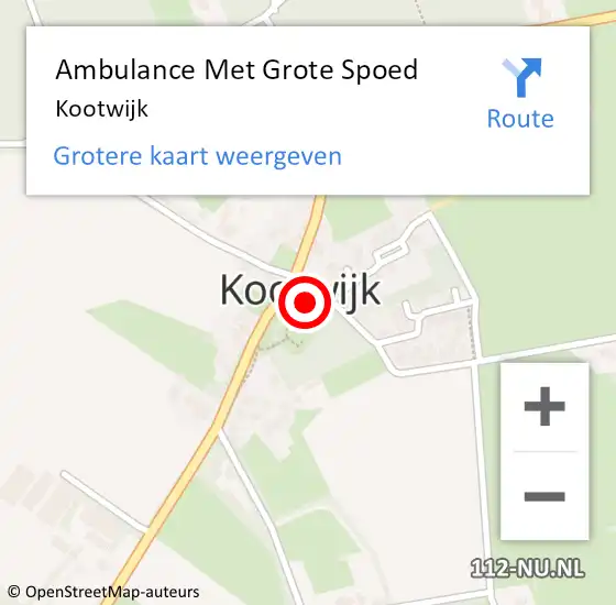 Locatie op kaart van de 112 melding: Ambulance Met Grote Spoed Naar Kootwijk op 26 juli 2021 12:39