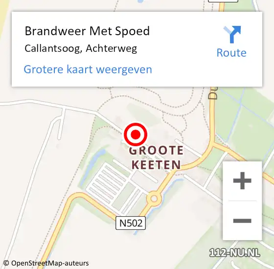 Locatie op kaart van de 112 melding: Brandweer Met Spoed Naar Callantsoog, Achterweg op 26 juli 2021 13:16