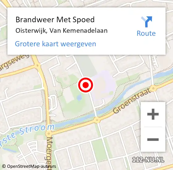 Locatie op kaart van de 112 melding: Brandweer Met Spoed Naar Oisterwijk, Van Kemenadelaan op 27 juli 2021 02:56