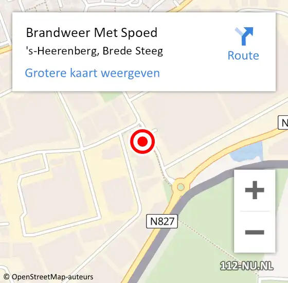 Locatie op kaart van de 112 melding: Brandweer Met Spoed Naar 's-Heerenberg, Brede Steeg op 27 juli 2021 13:40