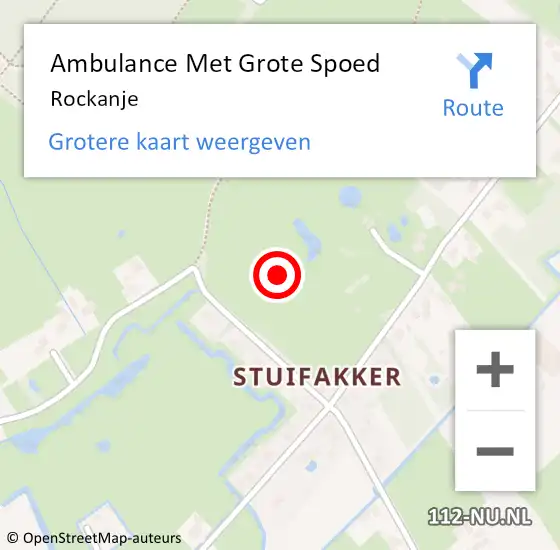 Locatie op kaart van de 112 melding: Ambulance Met Grote Spoed Naar Rockanje op 28 juli 2021 02:41