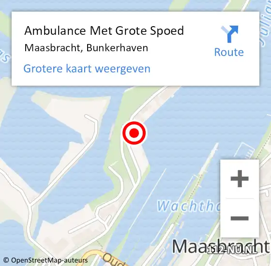 Locatie op kaart van de 112 melding: Ambulance Met Grote Spoed Naar Maasbracht, Bunkerhaven op 28 juli 2021 20:30