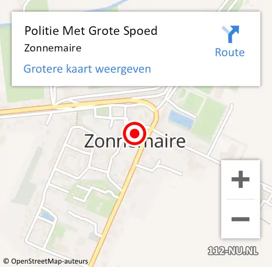Locatie op kaart van de 112 melding: Politie Met Grote Spoed Naar Zonnemaire op 29 juli 2021 17:12