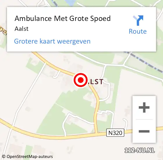 Locatie op kaart van de 112 melding: Ambulance Met Grote Spoed Naar Aalst op 30 juli 2021 16:35