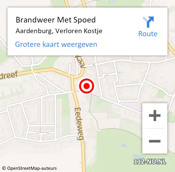 Locatie op kaart van de 112 melding: Brandweer Met Spoed Naar Aardenburg, Verloren Kostje op 30 juli 2021 22:48