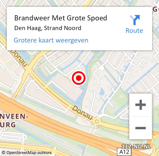 Locatie op kaart van de 112 melding: Brandweer Met Grote Spoed Naar Den Haag, Strand Noord op 1 augustus 2021 10:43