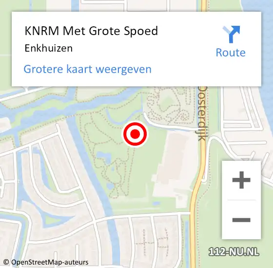 Locatie op kaart van de 112 melding: KNRM Met Grote Spoed Naar Enkhuizen op 1 augustus 2021 13:10