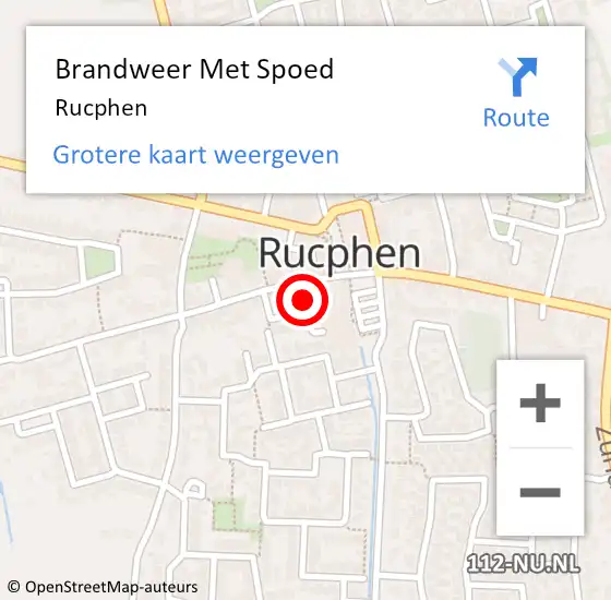 Locatie op kaart van de 112 melding: Brandweer Met Spoed Naar Rucphen op 2 augustus 2021 17:24