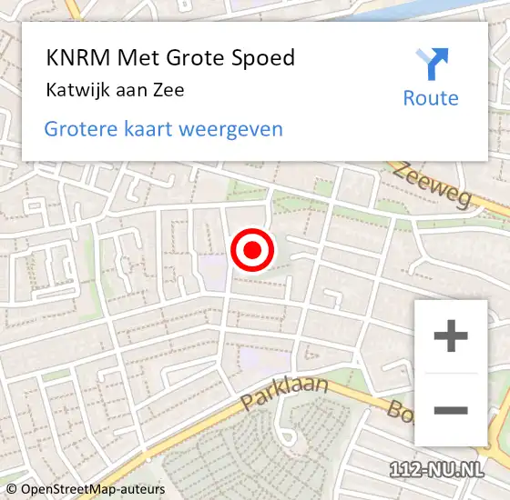 Locatie op kaart van de 112 melding: KNRM Met Grote Spoed Naar Katwijk aan Zee op 2 augustus 2021 21:34